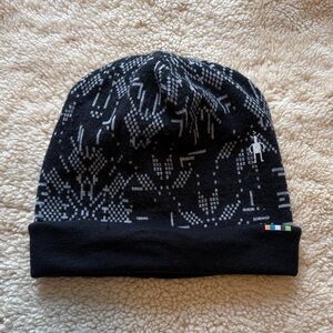 Smartwool Kids Thermal Merino Reversible cuffed beanie, S/M, black/snowflake